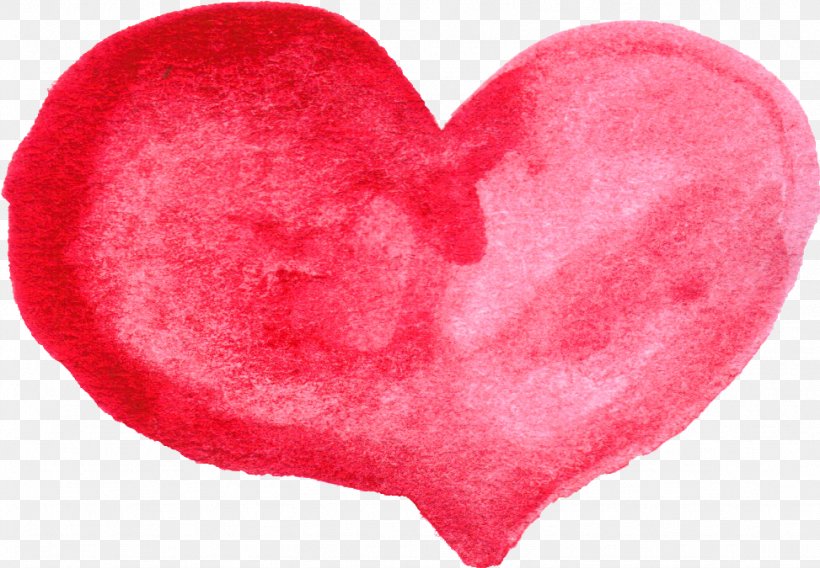 Heart Watercolor Painting Red, PNG, 973x675px, Heart, Art, Blue, Color, Digital Media Download Free