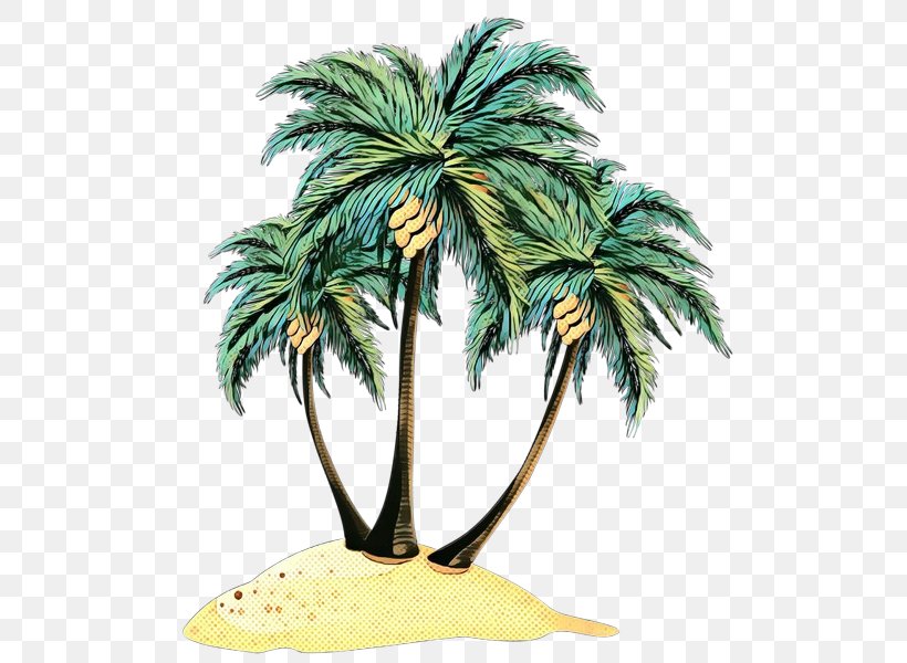 Palm Tree, PNG, 523x600px, Pop Art, Arecales, Coconut, Elaeis, Leaf Download Free