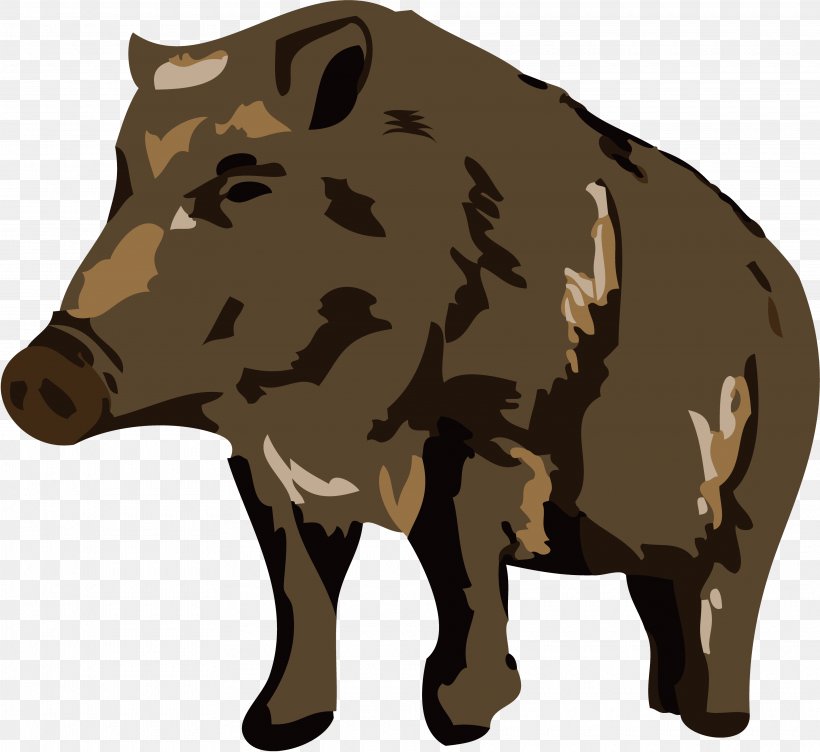 Wild Boar Illustration Pig Photography Copyright-free, PNG, 3840x3526px, Wild Boar, Animal Figure, Art, Boar, Copyright Download Free