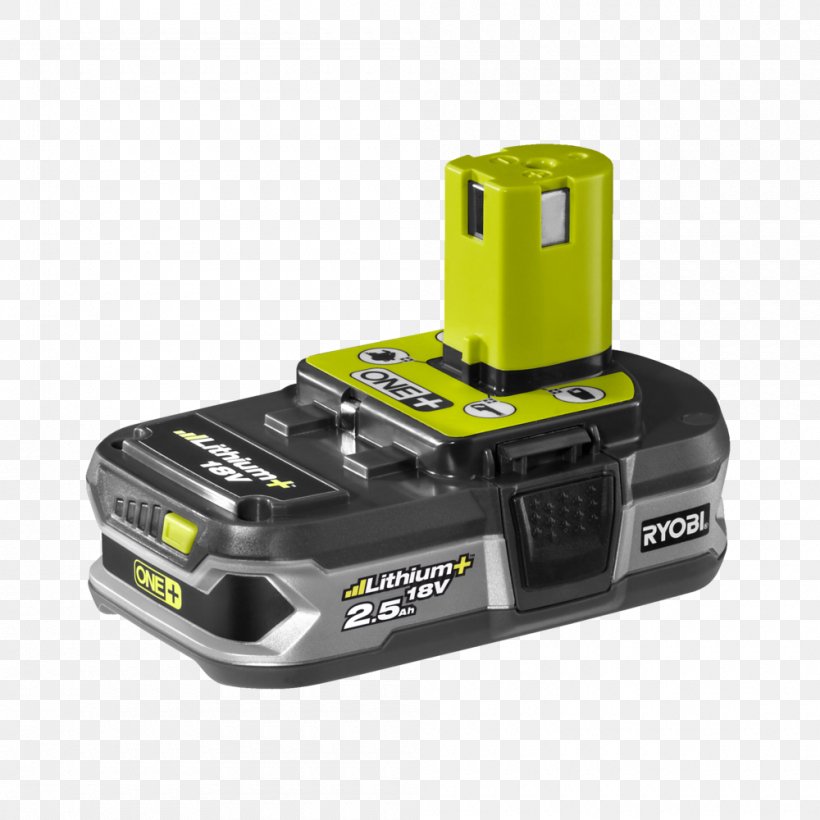 Battery Charger Rechargeable Battery Ryobi Lithium-ion Battery, PNG, 1000x1000px, Battery Charger, Ampere Hour, Battery, Cordless, Electronics Accessory Download Free