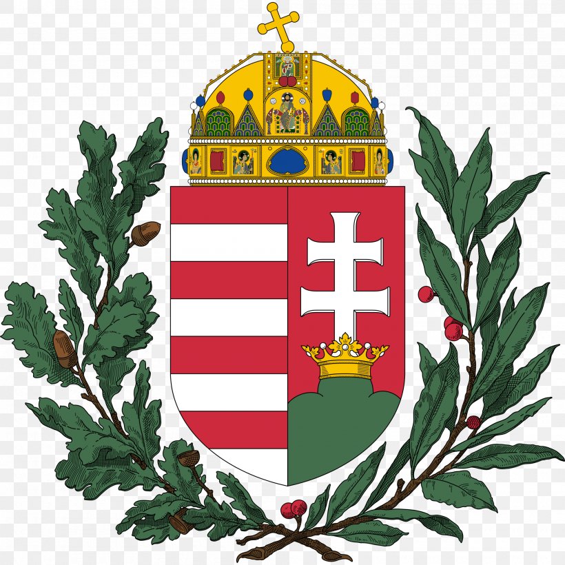 Coat Of Arms Of Hungary Kingdom Of Hungary Austria-Hungary Flag Of Hungary, PNG, 2000x2000px, Hungary, Austriahungary, Christmas Ornament, Coat Of Arms, Coat Of Arms Of Dalmatia Download Free