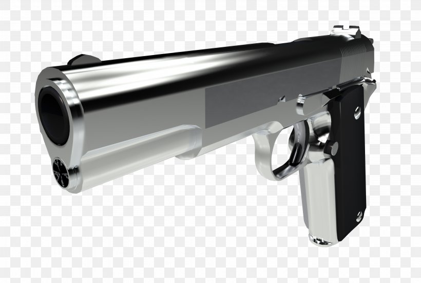 Firearm Handgun Pistol Weapon, PNG, 3800x2550px, 3d Rendering, Firearm, Assault Rifle, Cylinder, Gun Download Free