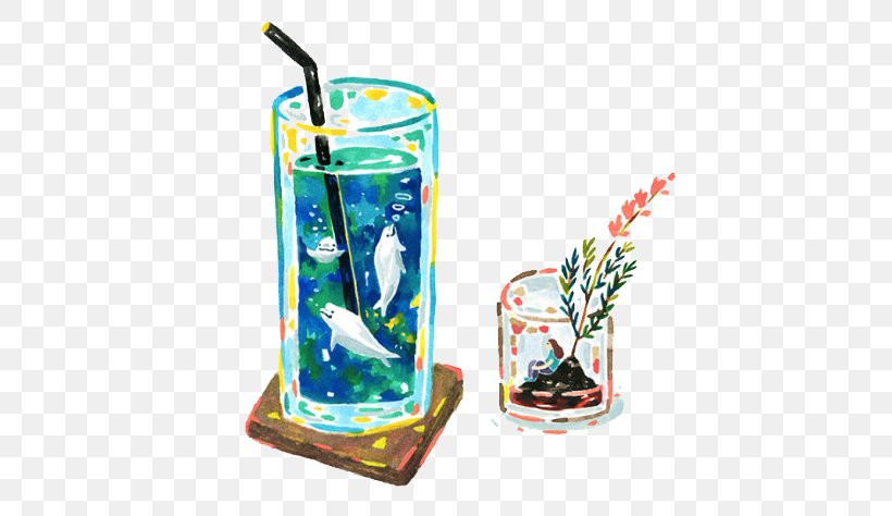 Glass Deep Sea Fish Cartoon, PNG, 576x474px, Glass, Cartoon, Cup, Deep Sea, Deep Sea Fish Download Free