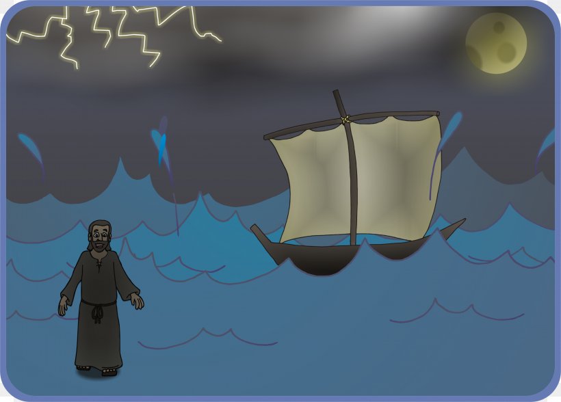 Gospel Of John John 6 John 4 Jesus Walking On Water Samaritan Woman At The Well, PNG, 3192x2291px, Gospel Of John, Cartoon, Color, Jaw, Jesus Download Free