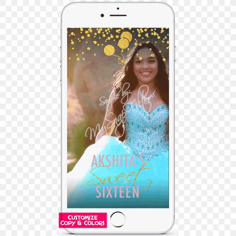 Sweet Sixteen Birthday Party Snapchat Mobile Phone Accessories, PNG, 1000x1000px, Sweet Sixteen, Birthday, Electronic Device, Gadget, Iphone Download Free