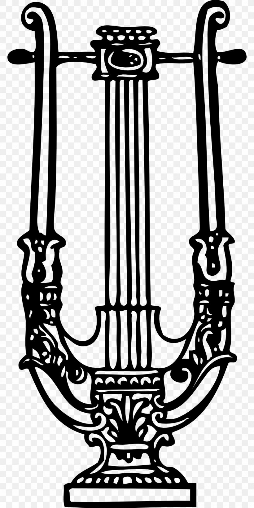 Lyre Harp Musical Instruments Clip Art, PNG, 960x1920px, Watercolor, Cartoon, Flower, Frame, Heart Download Free