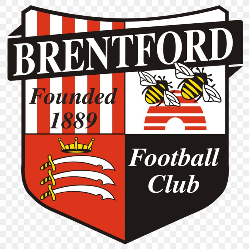 Brentford F.C. West Bromwich Albion F.C. Middlesbrough F.C. EFL Championship, PNG, 1000x1000px, Brentford Fc, Area, Brand, Brentford, Crest Download Free