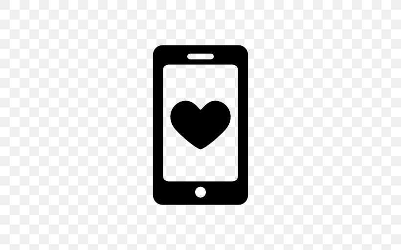Mobile Phones Smartphone Telecommunication, PNG, 512x512px, Mobile Phones, Black, Communication Device, Heart, Internet Download Free