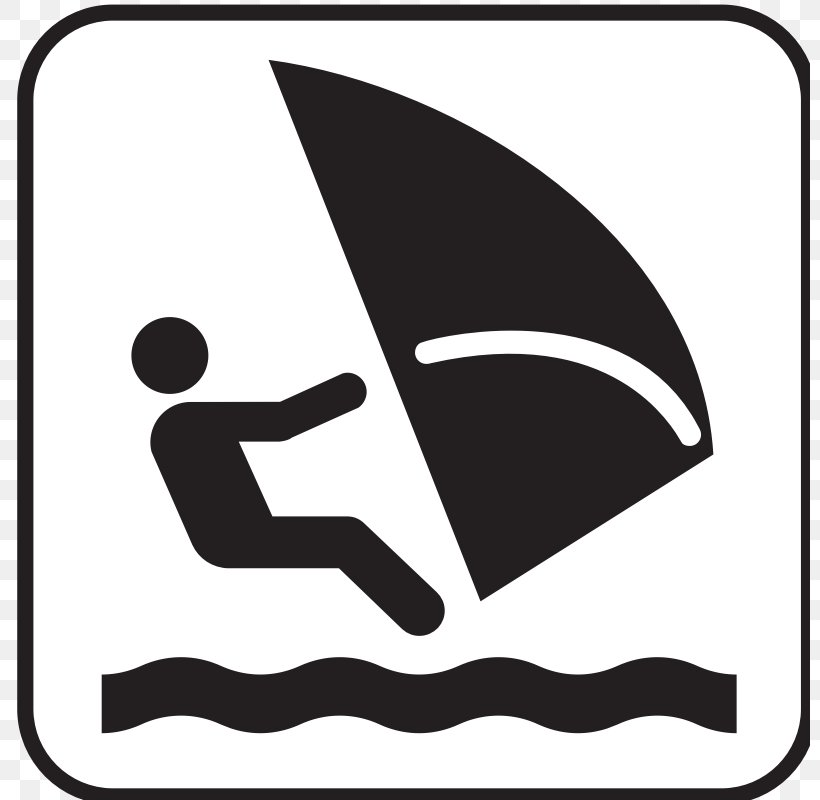 Windsurfing Clip Art, PNG, 800x800px, Surfing, Area, Big Wave Surfing, Black, Black And White Download Free