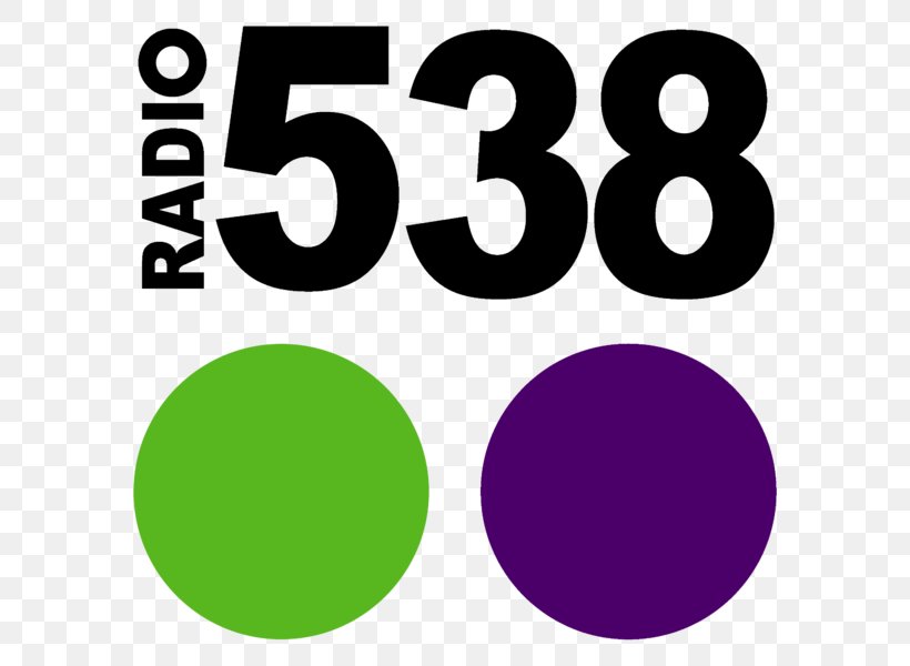 Netherlands Radio 538 Internet Radio Logo Television, PNG, 600x600px, Netherlands, Area, Brand, Broadcasting, Green Download Free