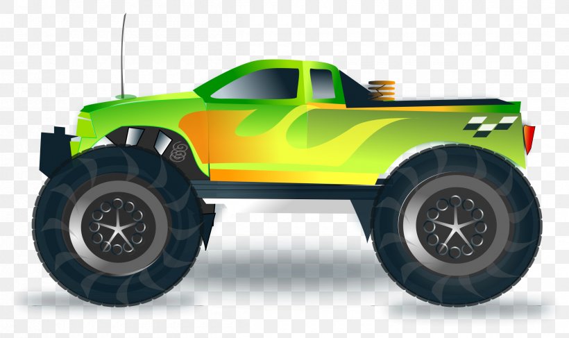 Pickup Truck Car Monster Truck Clip Art, PNG, 2400x1427px, Pickup Truck, Auto Racing, Automotive Design, Automotive Exterior, Automotive Tire Download Free