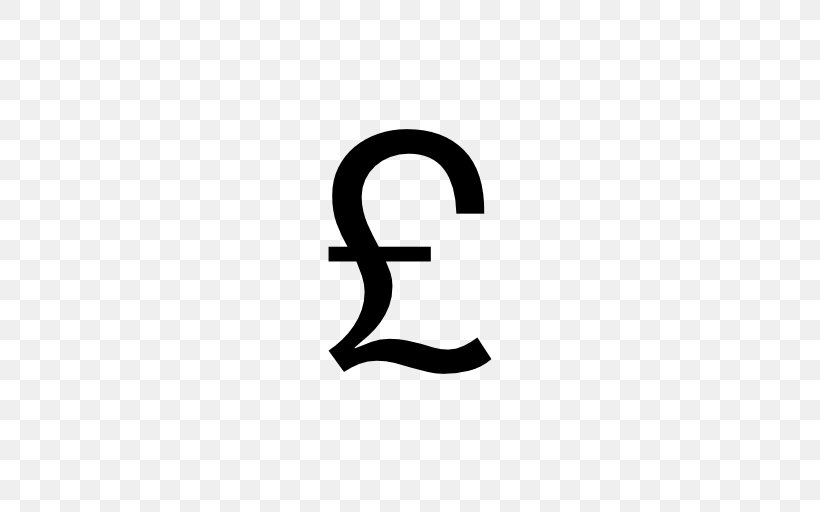 Pound Sign Pound Sterling Coin, PNG, 512x512px, Pound Sign, Area, Banknote, Black, Brand Download Free