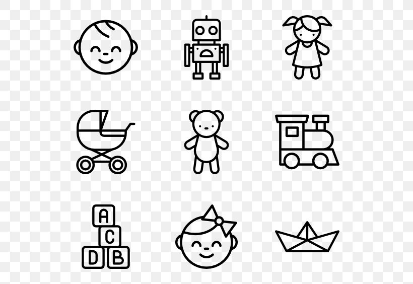 Vector Child, PNG, 600x564px, Thumb Signal, Area, Art, Black, Black And White Download Free