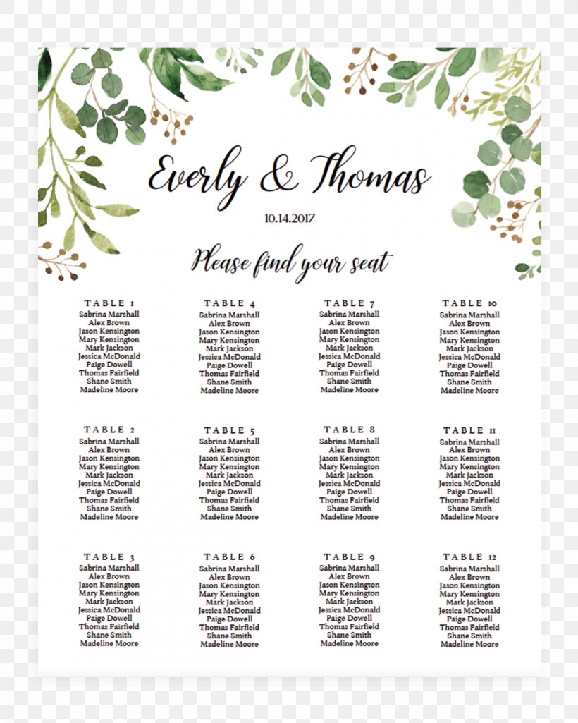 49++ Downloadable free wedding seating chart template microsoft word