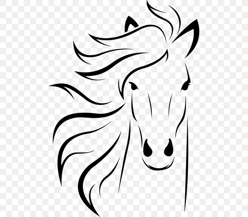 Arabian Horse Stallion Line Art Drawing Clip Art, PNG, 498x720px, Arabian Horse, Art, Artwork, Beak, Black Download Free