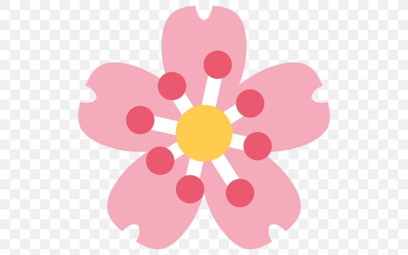 Cherry Blossom Emoji Yoshino Cherry Hanami, PNG, 512x512px, Cherry Blossom, Blossom, Cherry, Cherry Blossom Front, Color Download Free