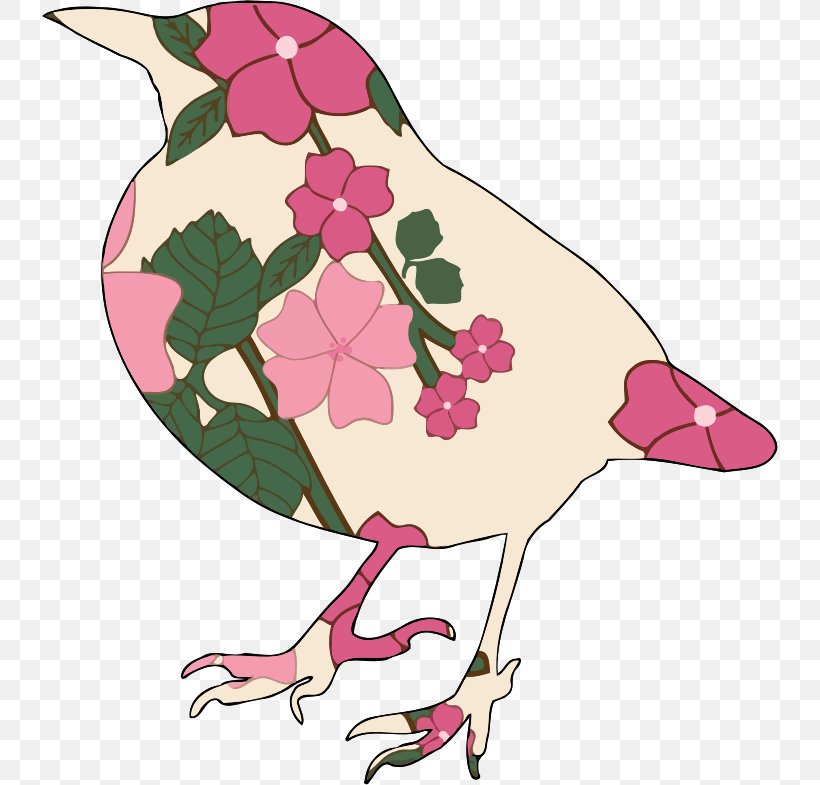 Flower Clip Art, PNG, 736x785px, Flower, Art, Artwork, Beak, Bird Download Free