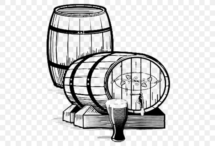 Beer Cask Ale Old Ale Keg, PNG, 504x560px, Beer, Ale, Barrel, Beer Brewing Grains Malts, Black And White Download Free