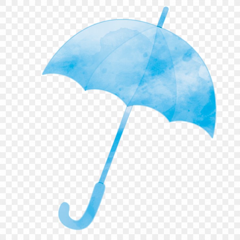 Blue Watercolor Umbrella., PNG, 2083x2083px, Watercolor, Cartoon, Flower, Frame, Heart Download Free