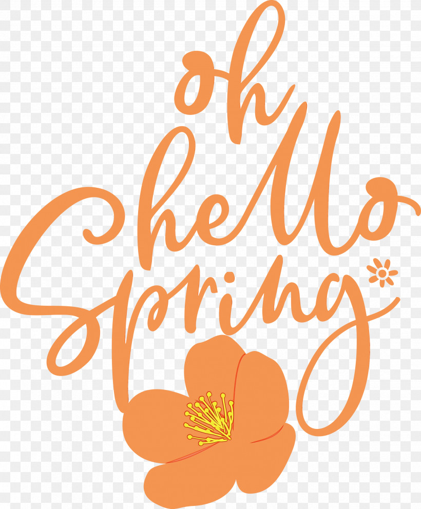 Flower Cut Flowers Logo Petal Cartoon, PNG, 2478x3000px, Hello Spring, Cartoon, Cut Flowers, Flower, Logo Download Free