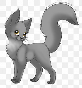 Smoky Black And White - Cat Kitten Warriors Whiskers Mouse PNG