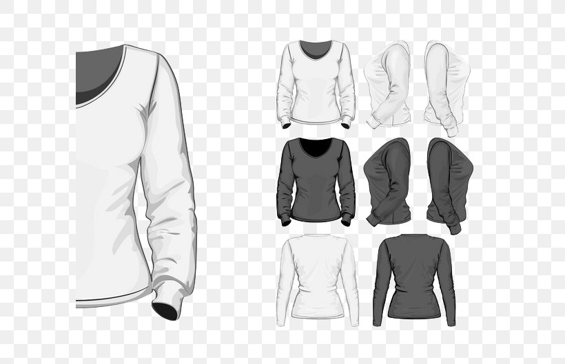 Long-sleeved T-shirt, PNG, 600x529px, Tshirt, Black, Black And White, Blouse, Brand Download Free