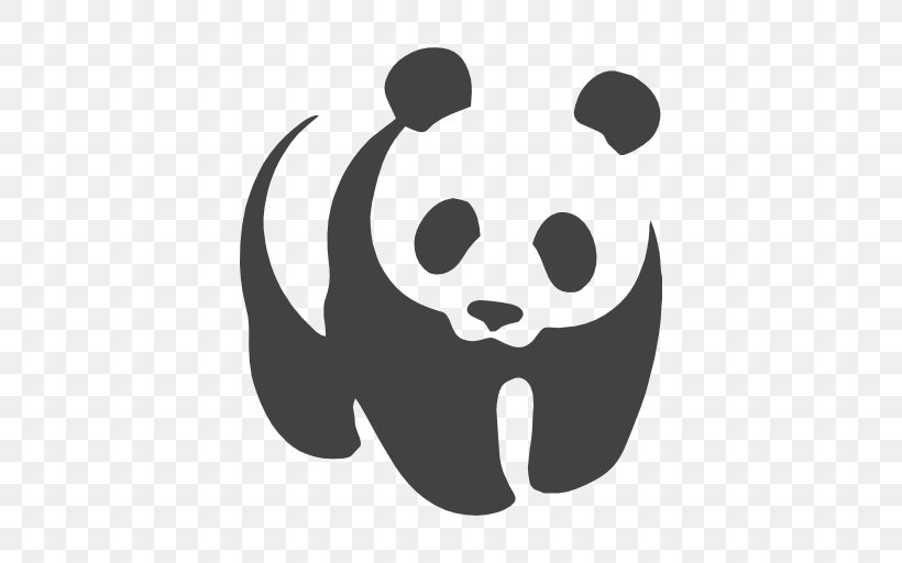 Giant Panda World Wide Fund For Nature Clip Art Vector Graphics, PNG, 512x512px, Giant Panda, Black, Black And White, Bone, Face Download Free