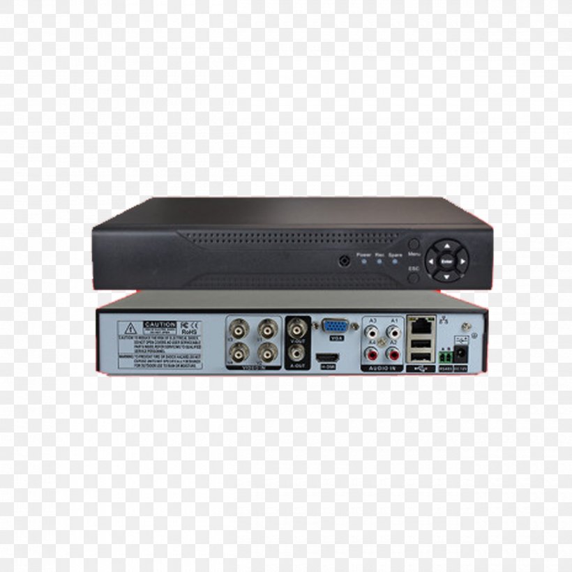 Digital Video Recorder Videocassette Recorder Closed-circuit Television Surveillance, PNG, 2500x2500px, 960h Technology, Digital Video Recorder, Analog High Definition, Analog Signal, Audio Receiver Download Free