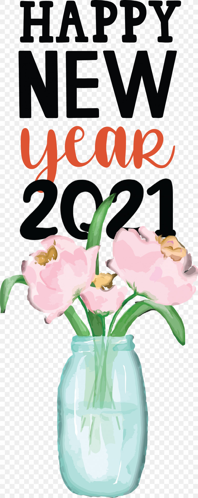 Happy New Year 2021 Happy New Year, PNG, 1568x3937px, 2021 Happy New Year, Happy New Year, Flower, Meter Download Free