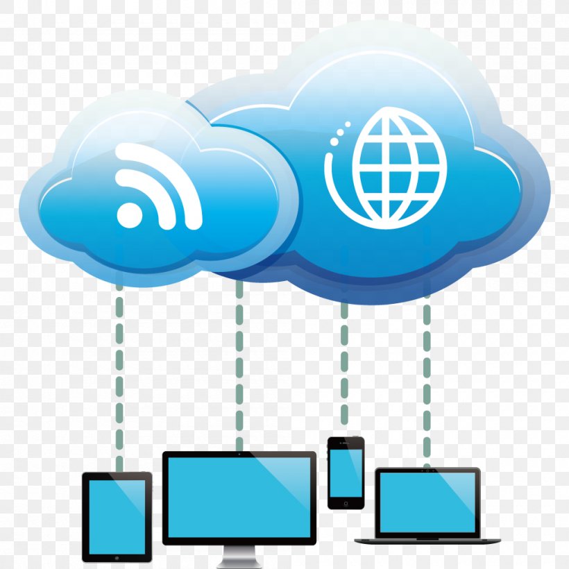 Laptop Computer Network Mobile Device, PNG, 1000x1000px, Laptop, Blue, Cloud Computing, Cloud Storage, Communication Download Free