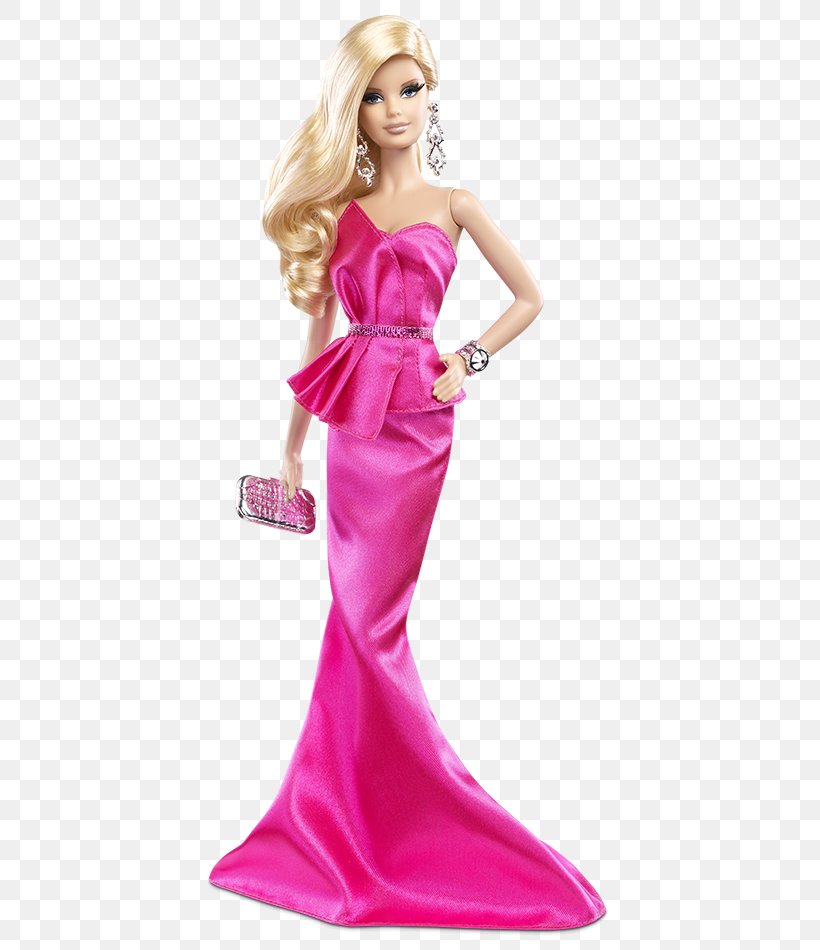 Barbie Look Doll Toy Gown, PNG, 418x950px, Barbie Look, Barbie, Barbie 2014 Holiday Doll, Barbie The Look, Bridal Party Dress Download Free