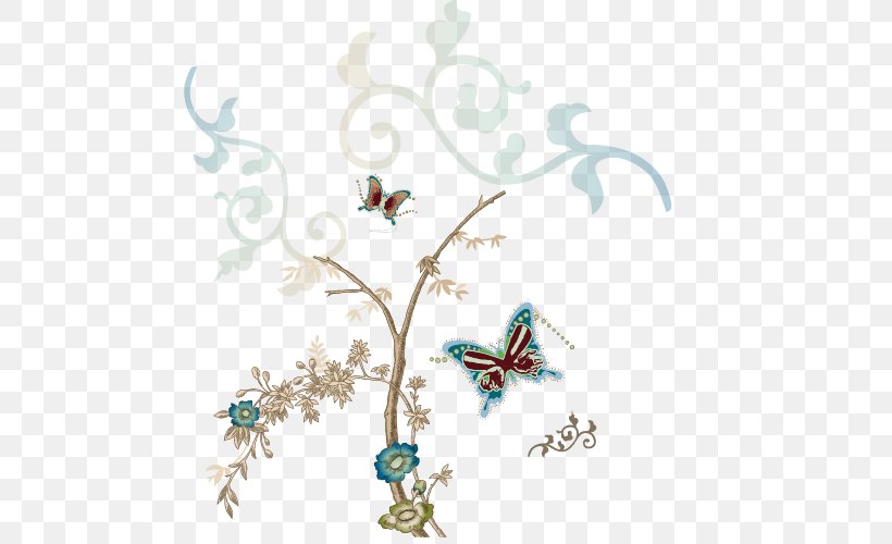 Download Graphic Design, PNG, 500x500px, Motif, Body Jewelry, Book Design, Branch, Butterfly Download Free