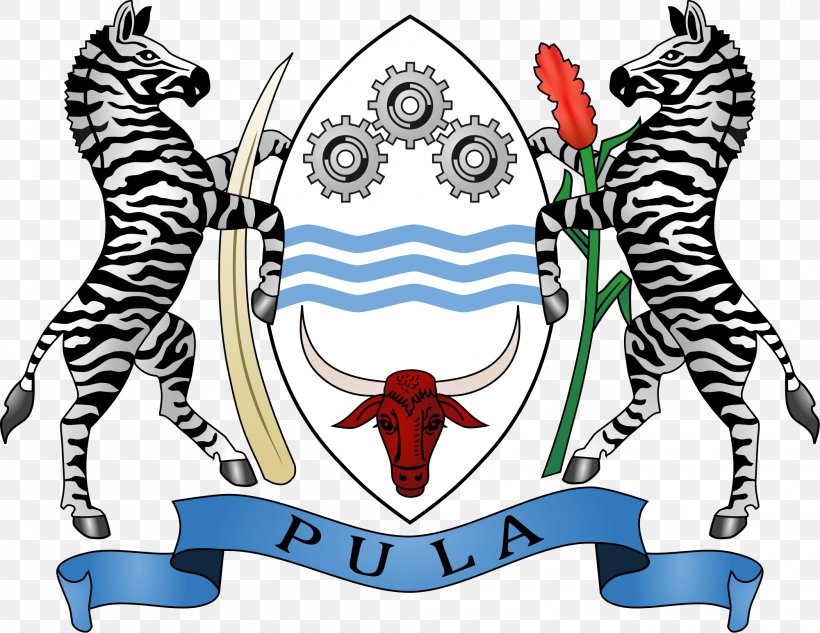 Coat Of Arms Of Botswana Flag Of Botswana Symbol, PNG, 2000x1544px, Watercolor, Cartoon, Flower, Frame, Heart Download Free