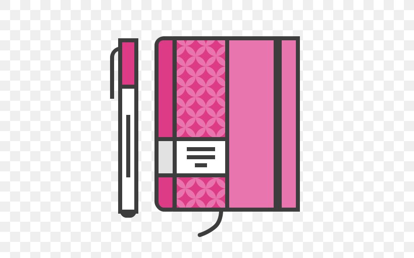 Diary Notebook, PNG, 512x512px, Diary, Book, Brand, Csssprites, Magenta Download Free