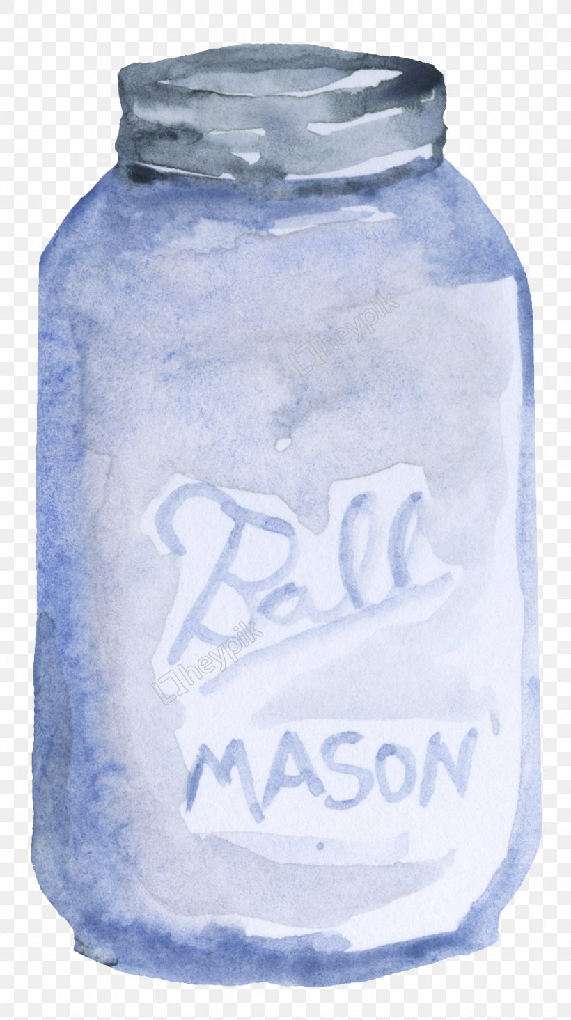 Mason Jar Water Bottles Image Vector Graphics, PNG, 1024x1830px, Jar, Blue, Bottle, Cartoon, Cobalt Blue Download Free