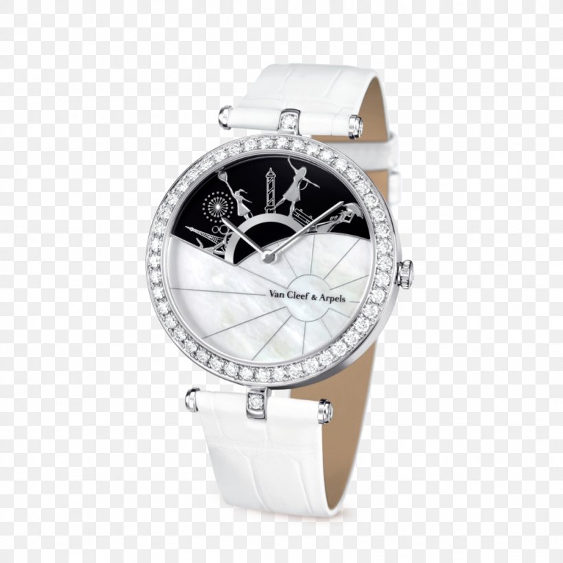 Van Cleef & Arpels Watch Complication Colored Gold Movement, PNG, 1024x1024px, Van Cleef Arpels, Automatic Watch, Brand, Clock, Colored Gold Download Free