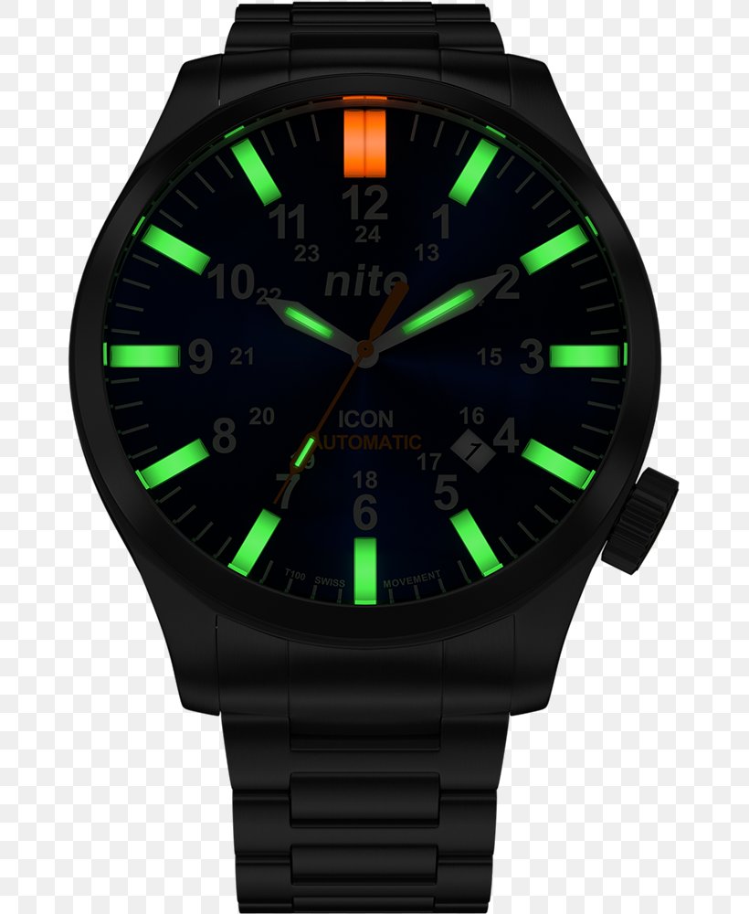 Watch Bands Clothing Accessories Tritium Radioluminescence Swiss Made, PNG, 671x1000px, Watch, Bracelet, Chronograph, Clock, Clothing Download Free