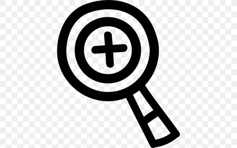 Magnifying Glass, PNG, 512x512px, Magnifying Glass, Area, Black And White, Brand, Drawing Download Free
