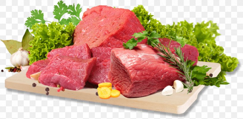 Beef Tenderloin Game Meat Roast Beef Sirloin Steak Veal, PNG, 844x415px, Watercolor, Cartoon, Flower, Frame, Heart Download Free