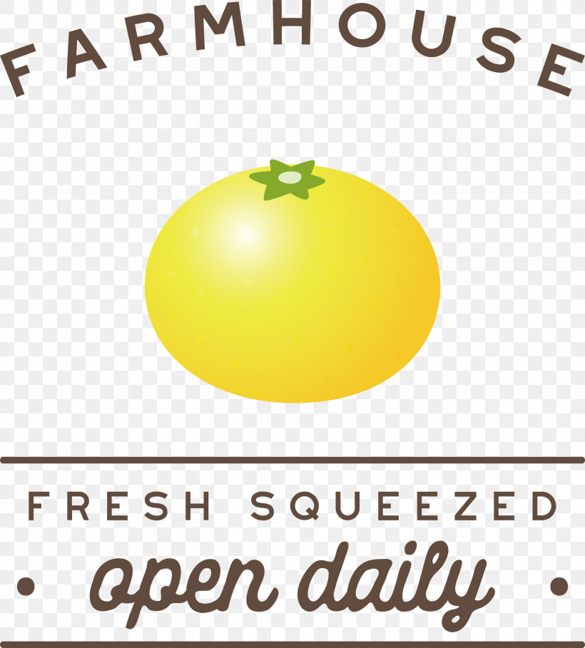 Farmhouse Fresh Squeezed Open Daily, PNG, 2704x2999px, Farmhouse, Biology, Citrus, Fresh Squeezed, Fruit Download Free