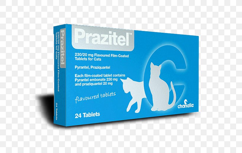 Prazitel Cat Worming Tablets 24 Tablets Brand Product Design, PNG, 709x520px, Cat, Blue, Brand, Grilling, Meat Download Free
