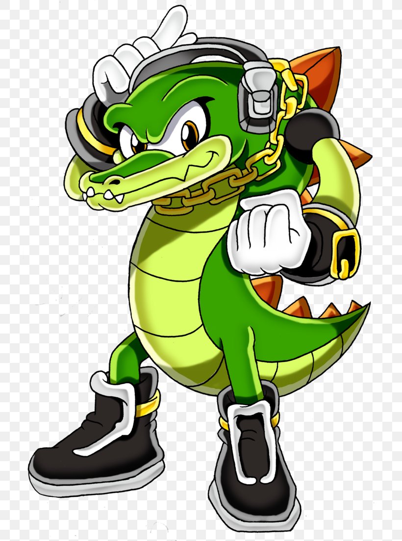 Vector The Crocodile Alligator Knuckles The Echidna Sonic The Hedgehog, PNG, 725x1103px, Vector The Crocodile, Alligator, Amphibian, Art, Cartoon Download Free