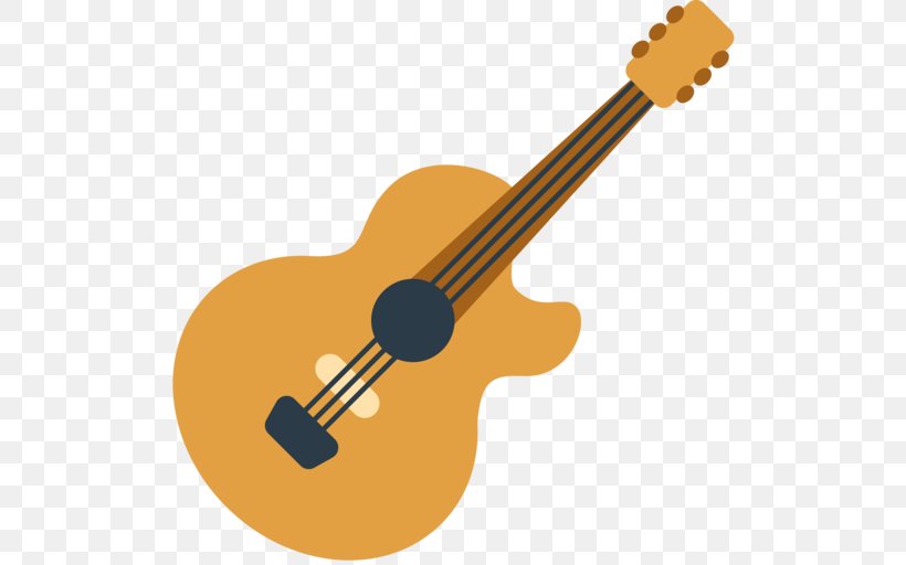 Emoji Acoustic Guitar Musical Instruments String Instruments, PNG, 512x512px, Watercolor, Cartoon, Flower, Frame, Heart Download Free