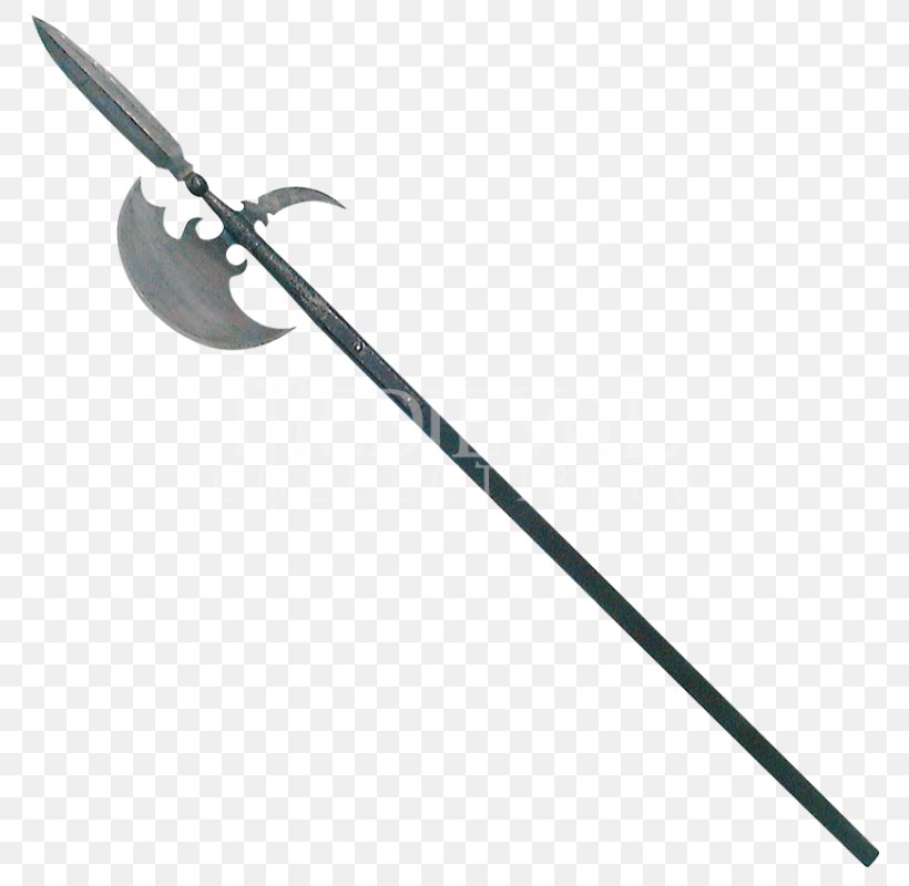 Halberd Middle Ages Weapon, PNG, 800x800px, Middle Ages, Arma Bianca, Axe, Black And White, Edged And Bladed Weapons Download Free