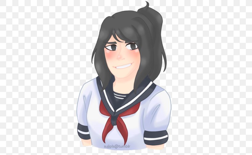 Yandere Simulator Character Stress, PNG, 500x506px, Watercolor, Cartoon, Flower, Frame, Heart Download Free