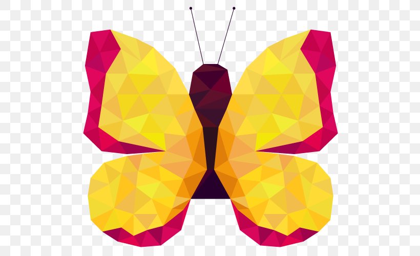 Butterfly Paper, PNG, 500x500px, Butterfly, Art Paper, Arthropod, Flat Design, Information Download Free