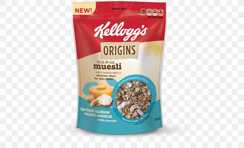Muesli Breakfast Cereal Kellogg's Granola Nut, PNG, 555x500px, Muesli, Almond, Breakfast Cereal, Cashew, Cereal Download Free