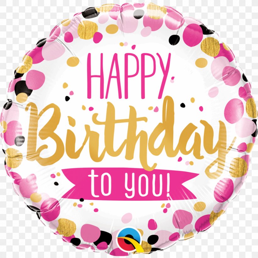 Mylar Balloon Happy Birthday Gift, PNG, 1000x1000px, Balloon, Birthday, Birthday Balloons, Bopet, Confetti Download Free