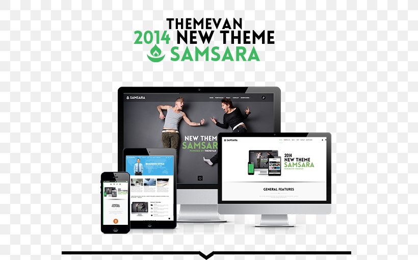 Output Device Responsive Web Design Samsara Creative Electronics Accessory WordPress, PNG, 609x510px, Output Device, Brand, Business, Communication, Display Advertising Download Free