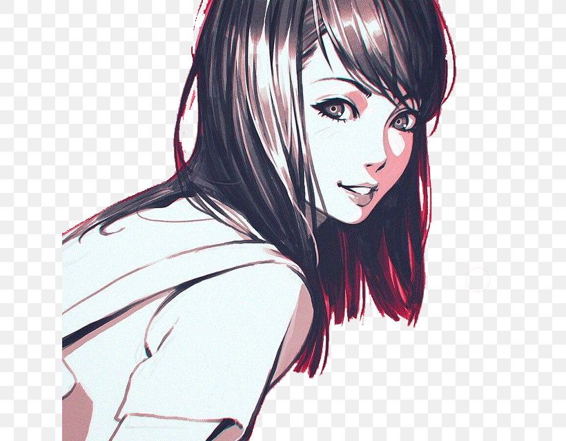 Ilya Kuvshinov Drawing Illustrator Face, PNG, 640x640px, Watercolor, Cartoon, Flower, Frame, Heart Download Free